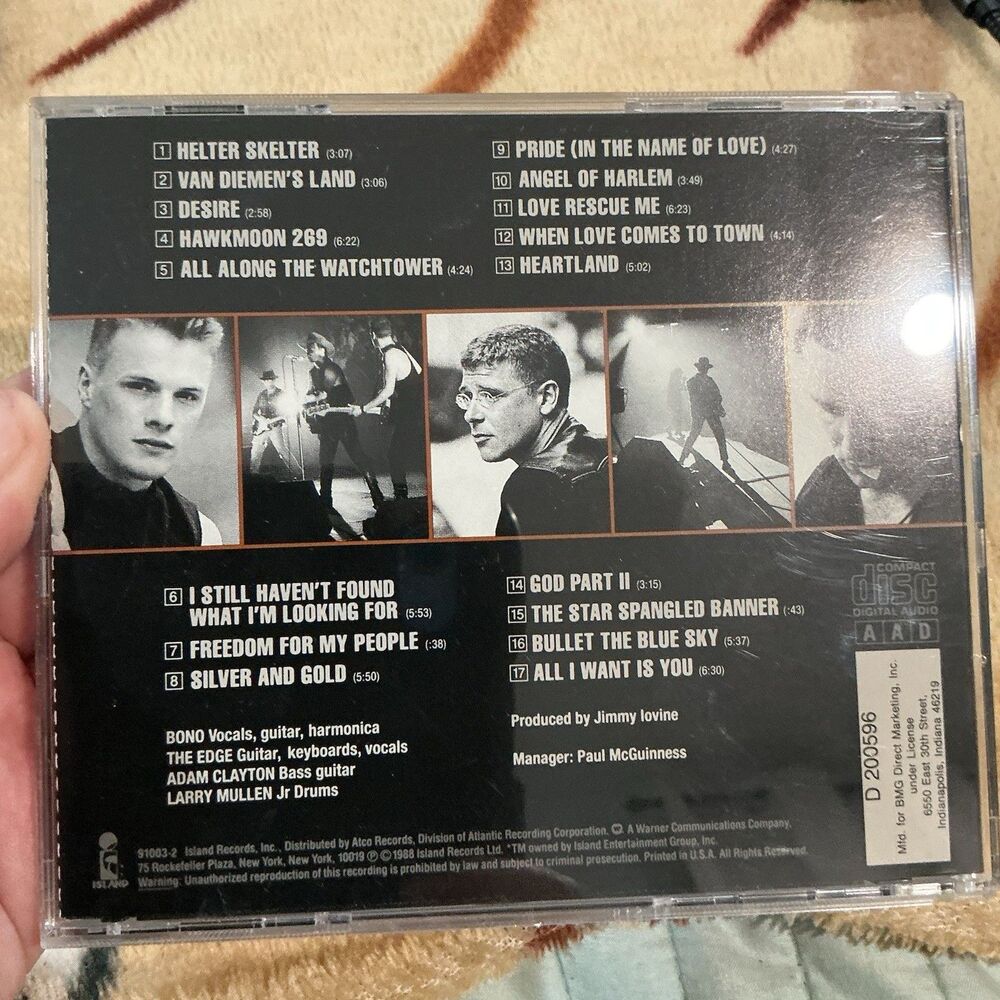 Rattle & Hum CD By U2 - Picture 2 of 2